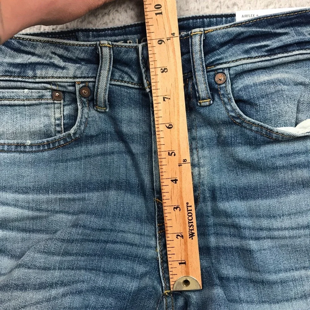 American Eagle Jeans Mens 28x32 Low Skinny AirFlex Stretch Stone Wash NEW NWT